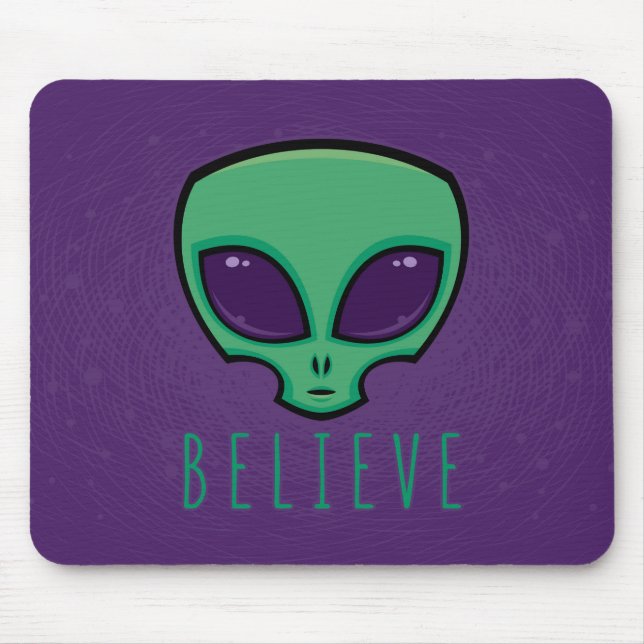 Alien Head glauben Mousepad (Vorne)