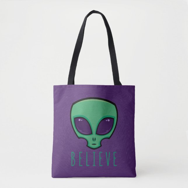 Alien Head glauben Tasche (Vorderseite)