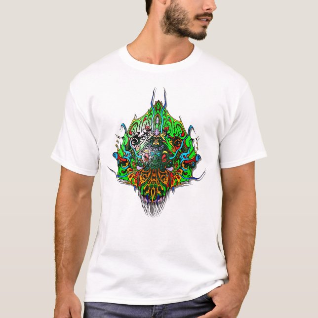 Alien Head - grün T-Shirt (Vorderseite)