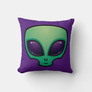 Alien Head Icon Kissen