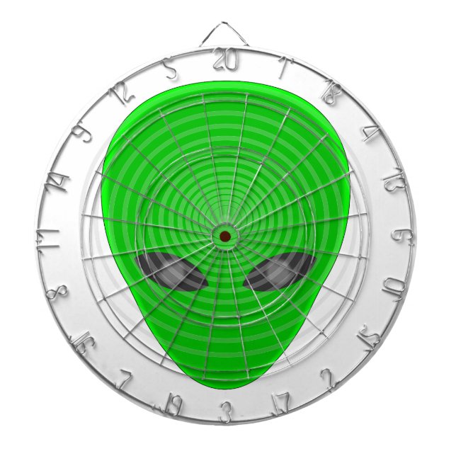Alien Head Mind Kontrolle Dartscheibe (vorne)