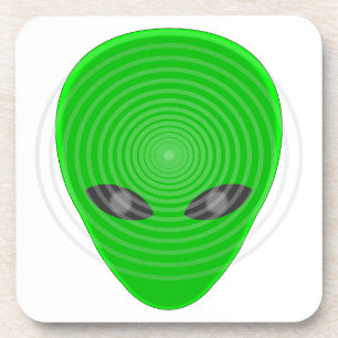 Alien Head Mind Kontrolle Getränkeuntersetzer