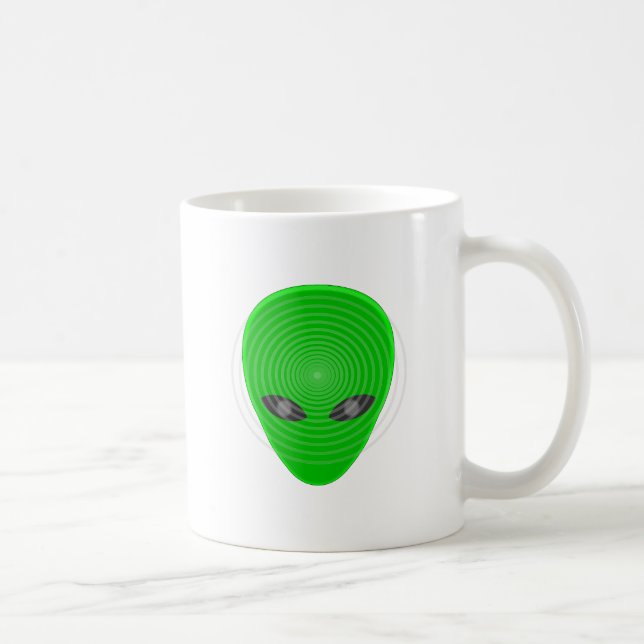 Alien Head Mind Kontrolle Kaffeetasse (Rechts)