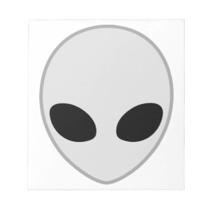 Alien Head Notizblock