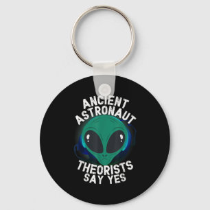 Alien Head of Ancient Astronaut Theorists sagen Ja Schlüsselanhänger