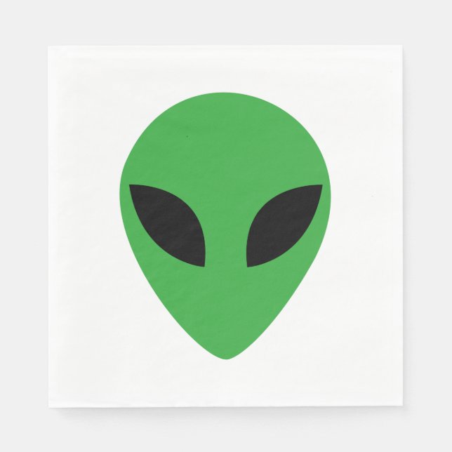 Alien Head Serviette (Vorderseite)