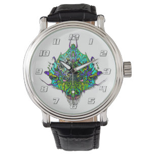 Alien Head Species # 44 - aqua Armbanduhr