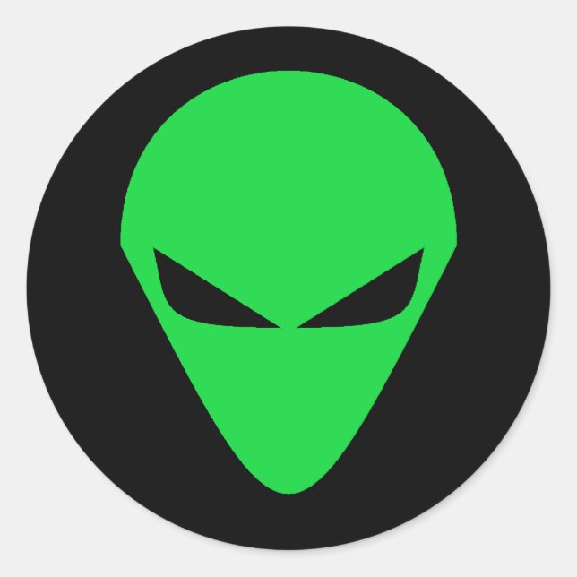 Alien Head Sticker (Vorderseite)