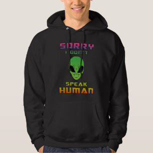 Alien Head Ufo Außerirdischen Space Area 51 Funny Hoodie