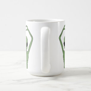 Alien-Herz-Pose Kaffeetasse