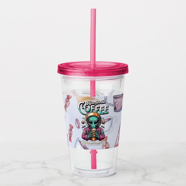 Alien hier für den Kaffee Acryltrinkbecher (Vorderseite)