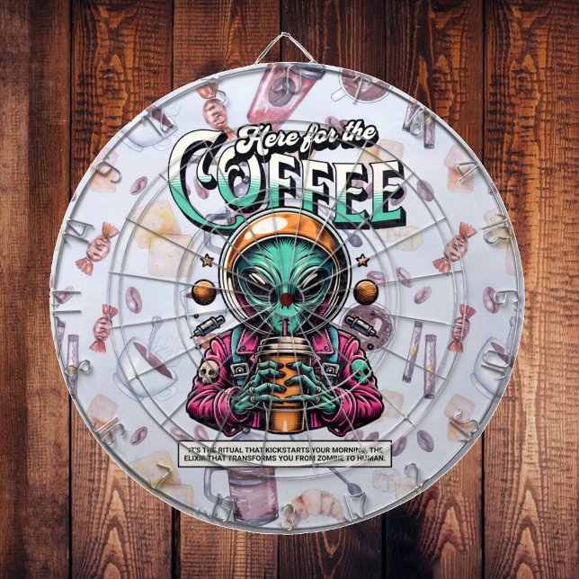 Alien hier für den Kaffee Dartscheibe (Von Creator hochgeladen)