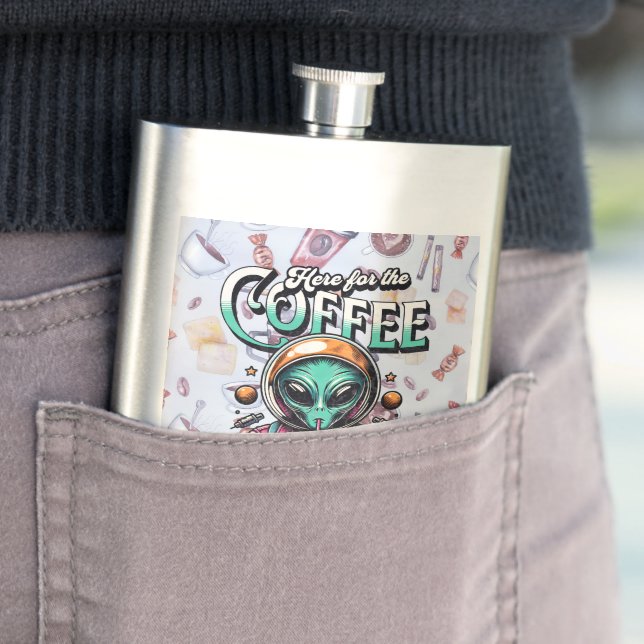 Alien hier für den Kaffee Flachmann (Beispiel)