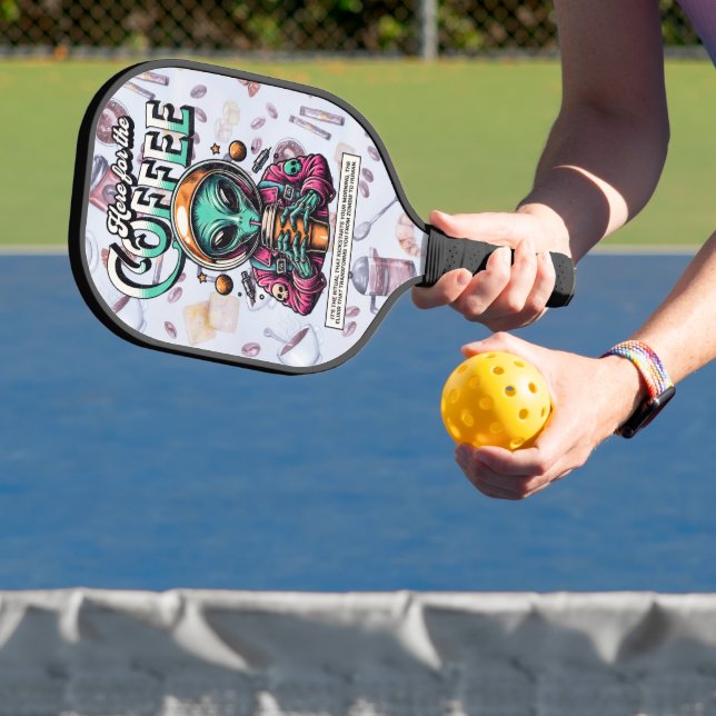 Alien hier für den Kaffee Pickleball Schläger (InSitu)