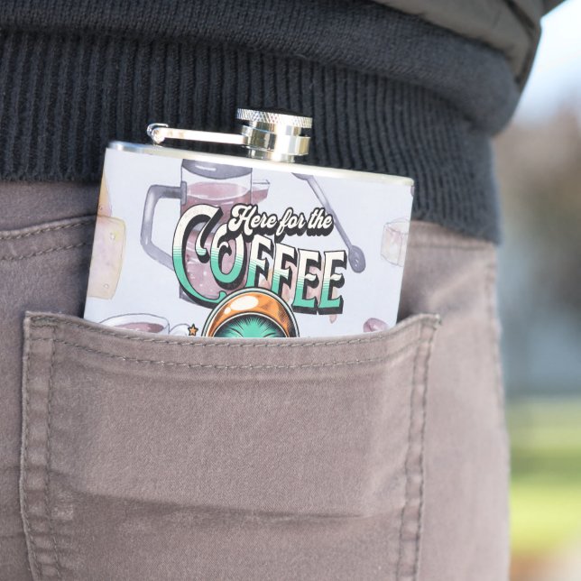 Alien hier wegen des Kaffees Flachmann (Beispiel)