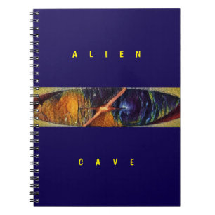 Alien-Höhle - Lila Notizblock