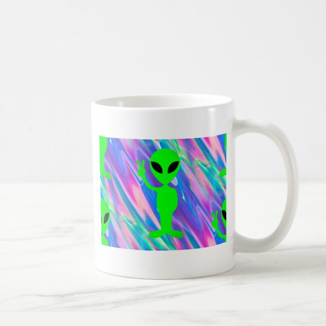 Alien Hologramm Kaffeetasse (Rechts)