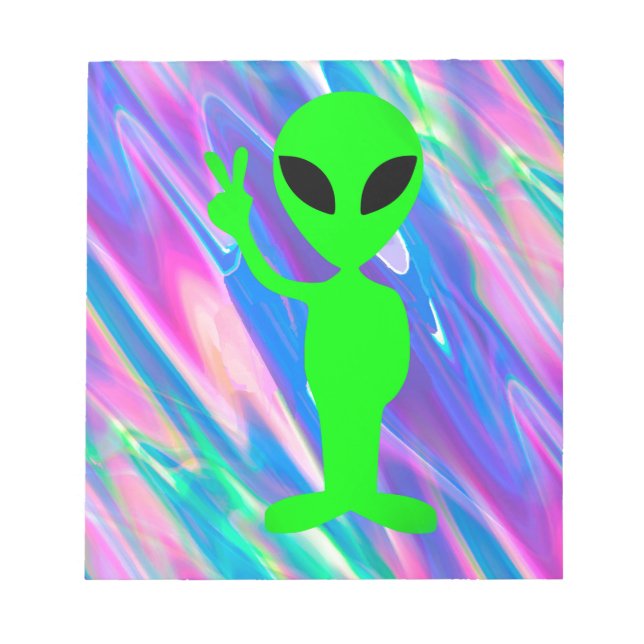 Alien Hologramm Notizblock (Vorderseite)