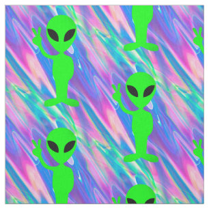 Alien-Hologramm-Stoff Stoff