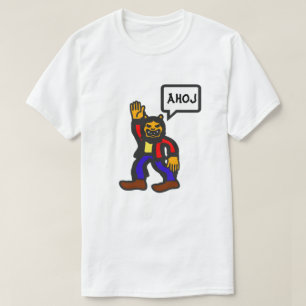Alien humanoid und tschechisch ahoj T-Shirt