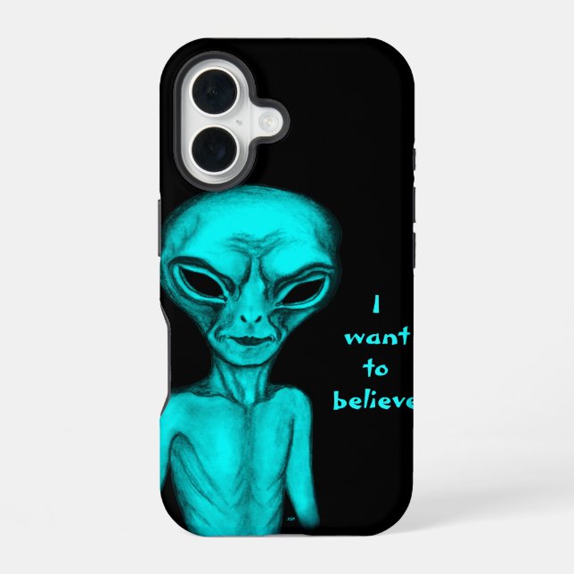 Alien, ich will glauben iPhone 16 hülle (Rückseite)