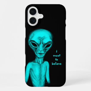 Alien, ich will glauben iPhone 16 plus hülle