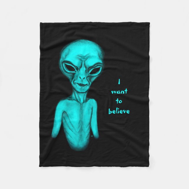 Alien, ich wollte zu glauben fleecedecke (Vorderseite)