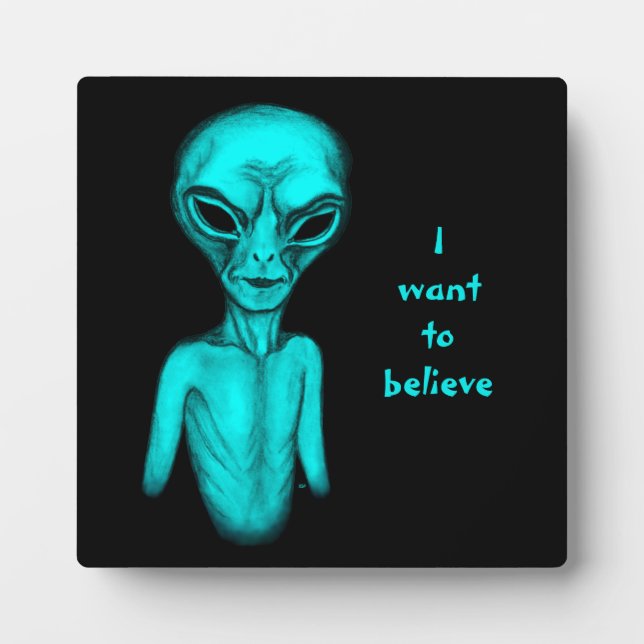 Alien, ich wollte zu glauben fotoplatte (Vorderseite)