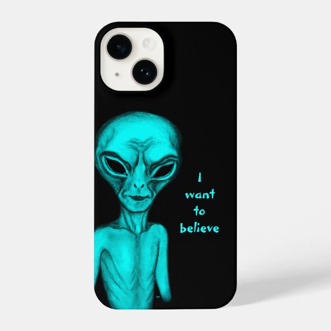 Alien, ich wollte zu glauben iPhone 14 hülle (Rückseite)