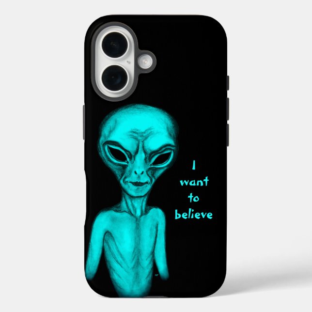 Alien, ich wollte zu glauben iPhone 16 hülle (Rückseite)