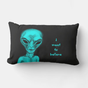 Alien, ich wollte zu glauben kissen für draußen