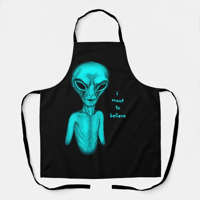 Alien, ich wollte zu glauben schürze (Vorderseite)