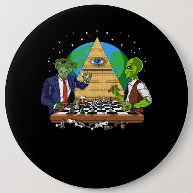 Alien Illuminati Button (Vorderseite)