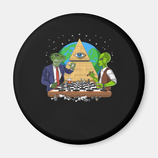 Alien Illuminati Magnet (Vorne)
