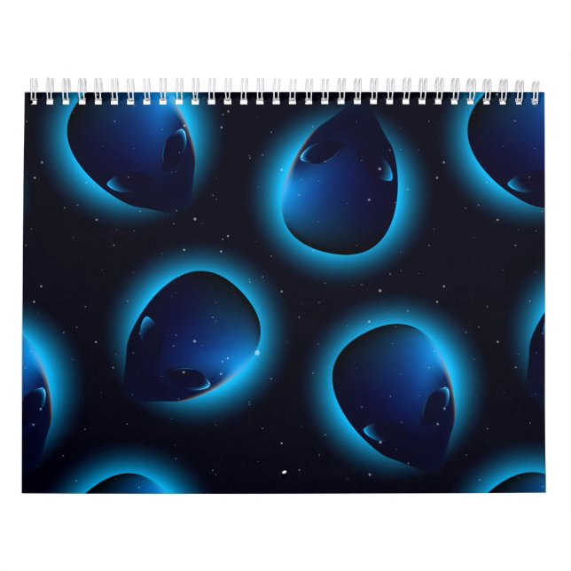 Alien im Weltraum Kalender (Titelbild)