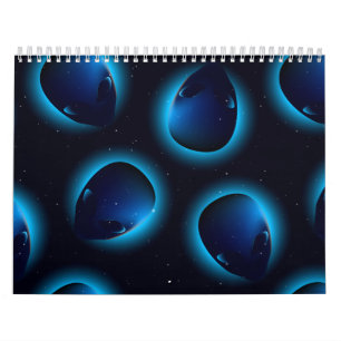 Alien im Weltraum Kalender