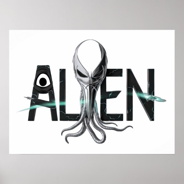 Alien im Weltraum Poster (Vorne)