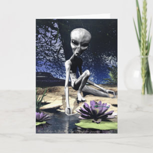 Alien in der Natur Karte