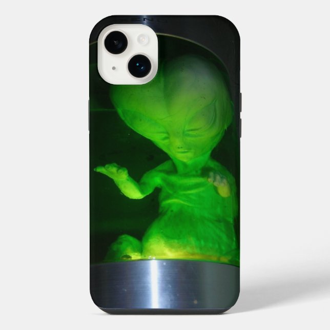 Alien in einem Jar iPhone 14 Plus Hülle (Rückseite)