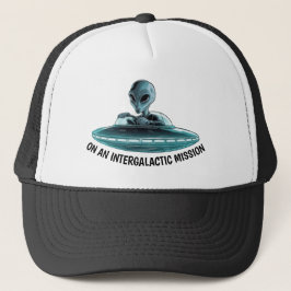 Alien in UFO Hat Truckerkappe