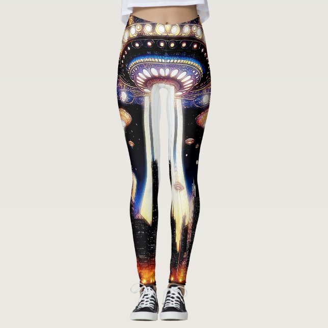 Alien Invasion 1 Leggings (Vorderseite)