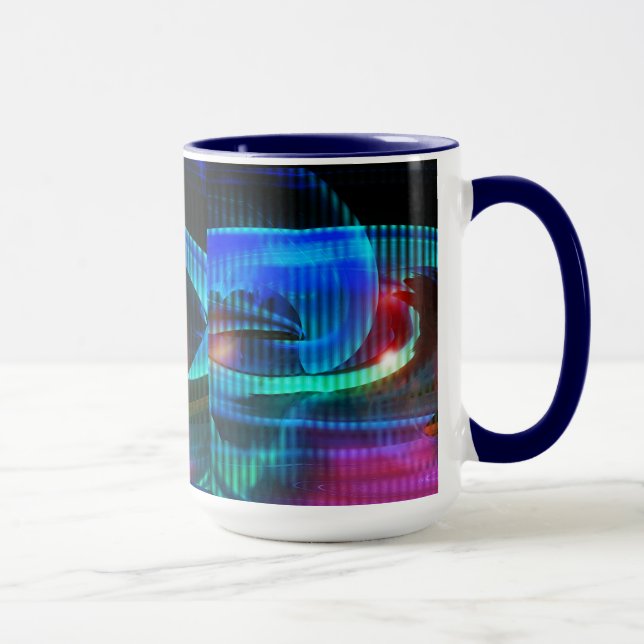Alien Invasion Abstrakte Tasse (Rechts)