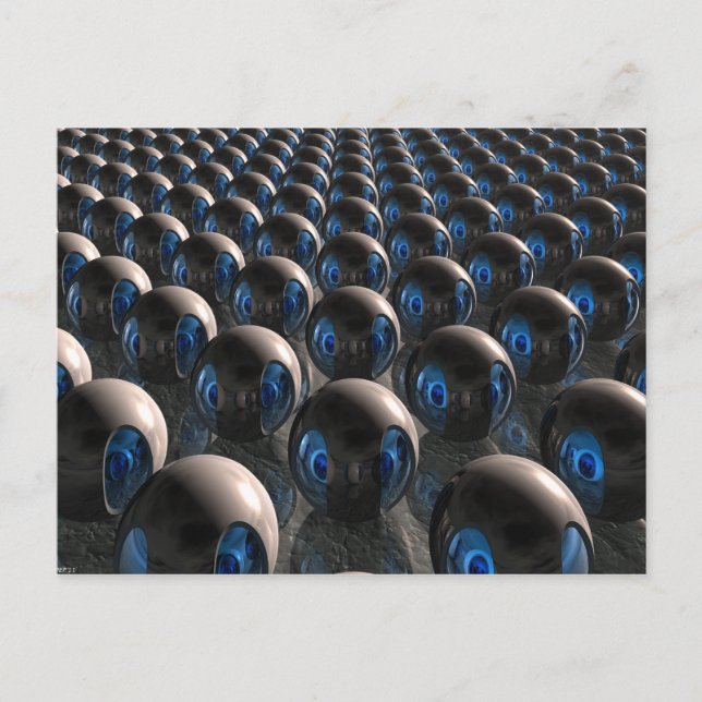 Alien Invasion in der Morgendämmerung Postkarte (Vorderseite)