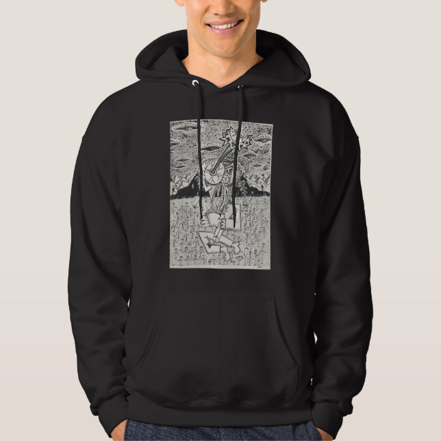 Alien Invasion oder, The Seeding, von Brian Benson Hoodie (Vorderseite)