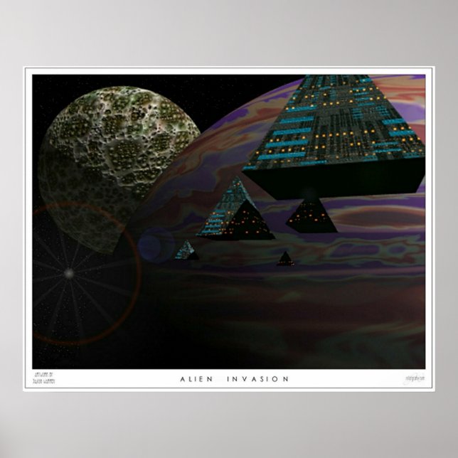 Alien Invasion Poster (Vorne)