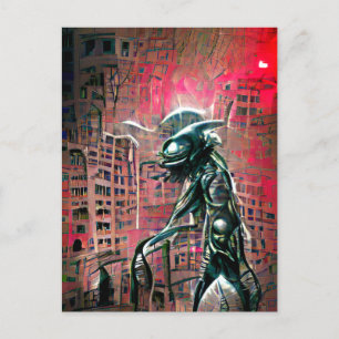 Alien Invasion Postkarte