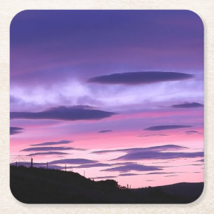 Alien Invasion Sunset Untersetzer
