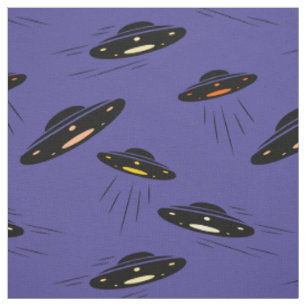 Alien Invasion UFO gedruckt Stoff
