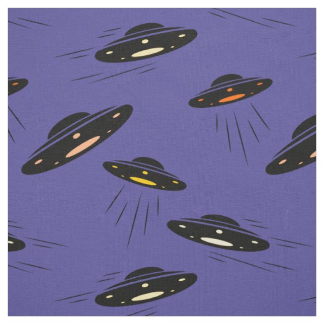 Alien Invasion UFO gedruckt Stoff (Muster)