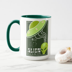 Alien Invasion Ufogalaxie Tasse